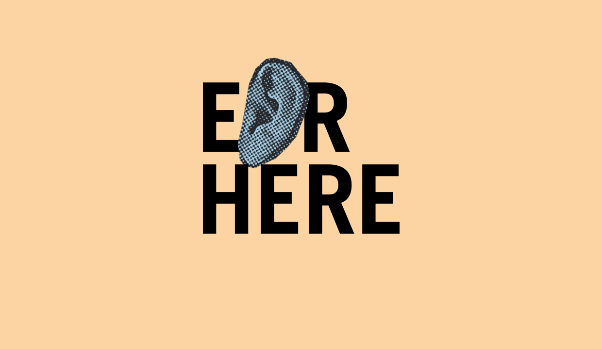 Ear Here identity style - 3